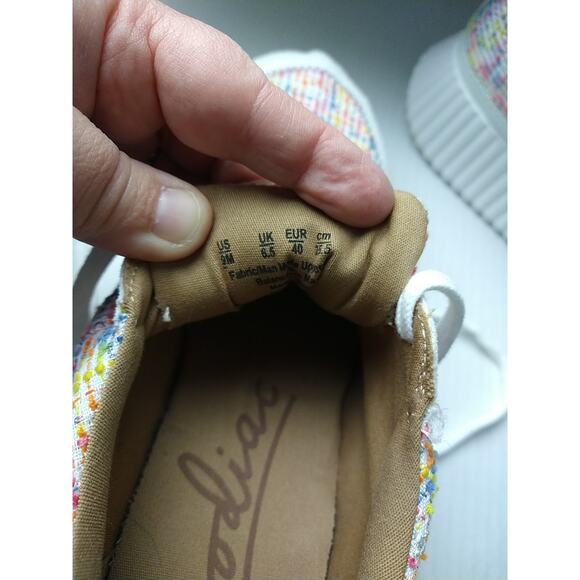 Zodiac Woman 9M Cooper Rainbow Multi Color Weave Lace Up Shoes - Picture 7 of 12